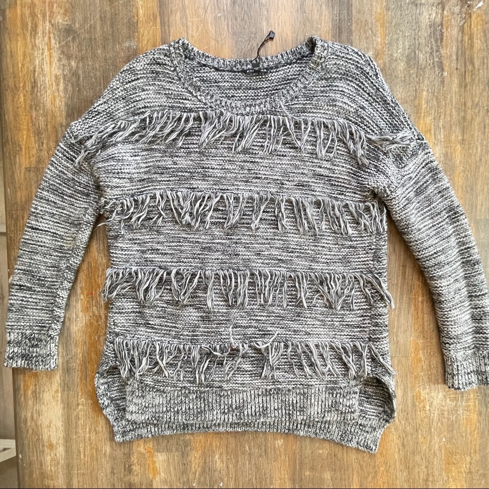 Oversized Sweater from Express w/ Fringe.
